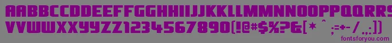 Olivers Font – Purple Fonts on Gray Background