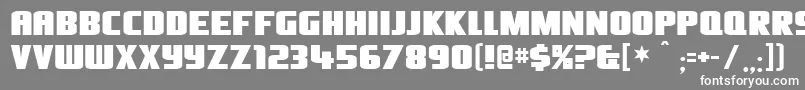 フォントOlivers – 灰色の背景に白い文字