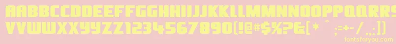 Olivers Font – Yellow Fonts on Pink Background