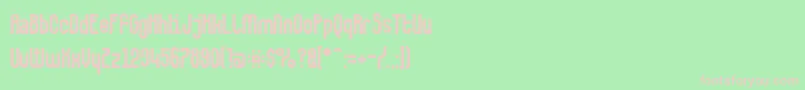 Makushka Font – Pink Fonts on Green Background