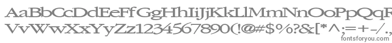 フォントElvissaxhorn45Bold – 白い背景に灰色の文字