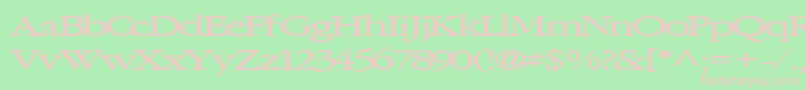 Czcionka Elvissaxhorn45Bold – różowe czcionki na zielonym tle