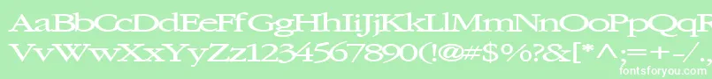 Elvissaxhorn45Bold Font – White Fonts on Green Background