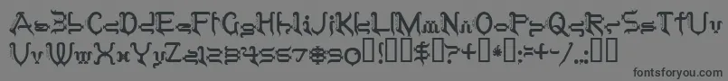 Tobin Font – Black Fonts on Gray Background