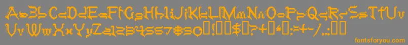 Tobin Font – Orange Fonts on Gray Background