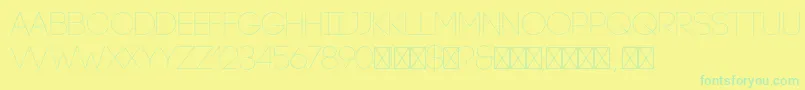 CodeLight Font – Green Fonts on Yellow Background