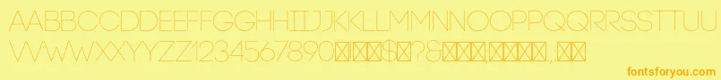 CodeLight Font – Orange Fonts on Yellow Background