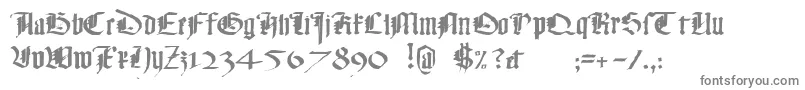 Monky-fontti – harmaat kirjasimet valkoisella taustalla