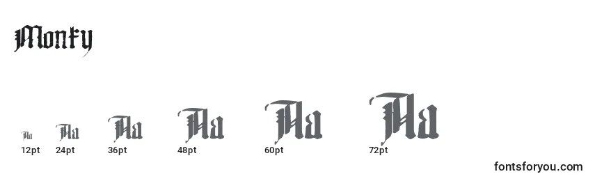 Monky Font Sizes