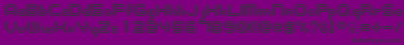 Fonte Digitalisman – fontes pretas em um fundo violeta