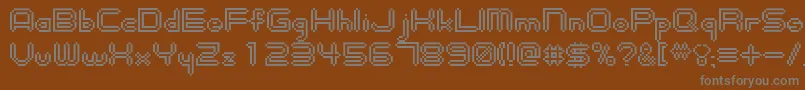 Шрифт Digitalisman – серые шрифты на коричневом фоне