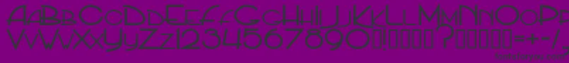 PpHip20s-fontti – mustat fontit violetilla taustalla