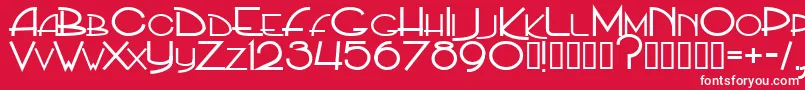 PpHip20s Font – White Fonts on Red Background