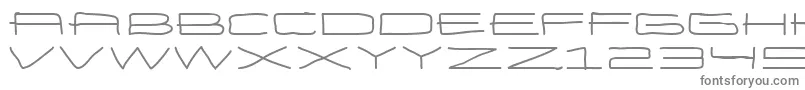 フォントEneasexpandedBold – 白い背景に灰色の文字