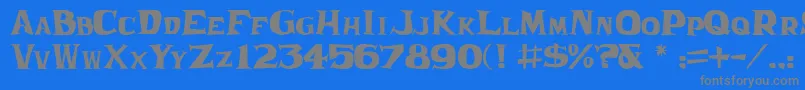 fuente FranticJl – Fuentes Grises Sobre Fondo Azul