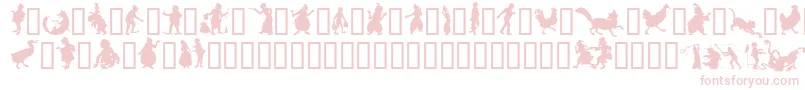 フォントSilhouetteTM – ピンクのフォント