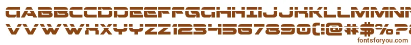 Шрифт Beamweaponlaser – коричневые шрифты на белом фоне