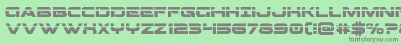 Beamweaponlaser Font – Gray Fonts on Green Background