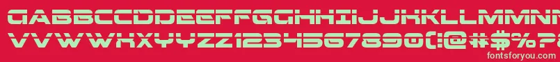 Fonte Beamweaponlaser – fontes verdes em um fundo vermelho