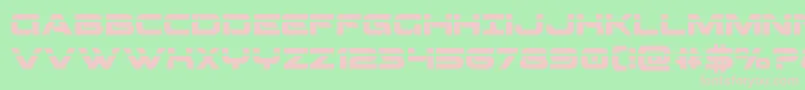 Beamweaponlaser Font – Pink Fonts on Green Background