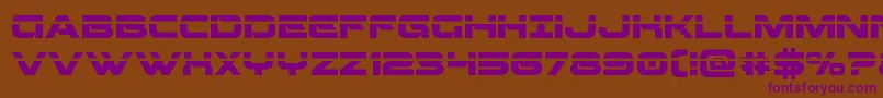 Beamweaponlaser Font – Purple Fonts on Brown Background