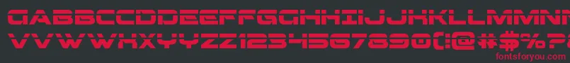 Шрифт Beamweaponlaser – красные шрифты на чёрном фоне