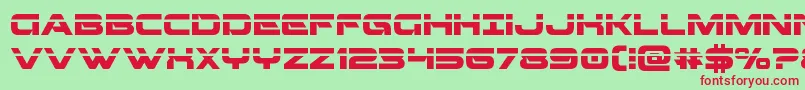 Beamweaponlaser Font – Red Fonts on Green Background