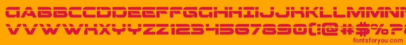 Beamweaponlaser Font – Red Fonts on Orange Background