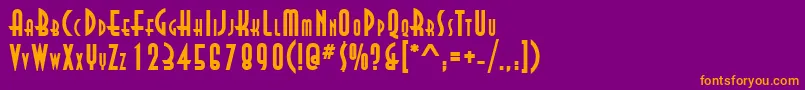 More about AsiaBold Font AsiaBold Font – Orange Fonts on Purple Background
