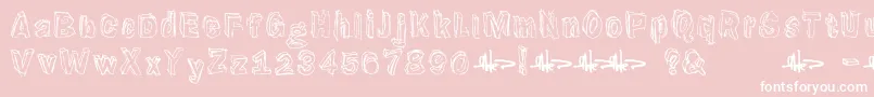 Suppenkasper Font – White Fonts on Pink Background