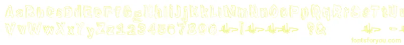 Suppenkasper Font – Yellow Fonts on White Background