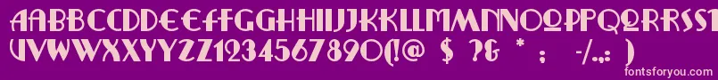 Ritzyremix Font – Pink Fonts on Purple Background