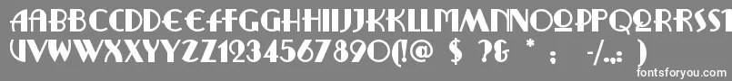 Ritzyremix-fontti – valkoiset fontit harmaalla taustalla