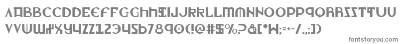 フォントLionv2 – 白い背景に灰色の文字