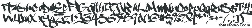 Ruthlesswreckin1-fontti – Alkavat R:lla olevat fontit