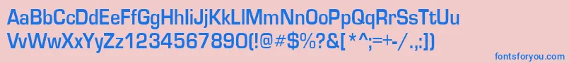 GardenwaycndBo Font – Blue Fonts on Pink Background