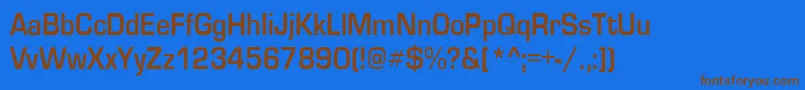 GardenwaycndBo Font – Brown Fonts on Blue Background