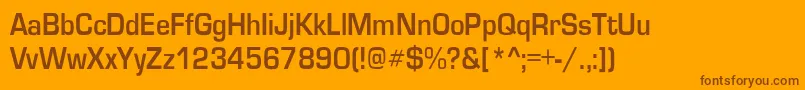 GardenwaycndBo Font – Brown Fonts on Orange Background