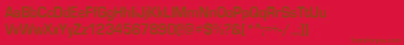 GardenwaycndBo Font – Brown Fonts on Red Background