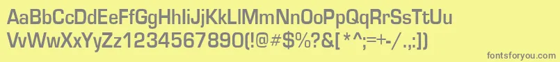 GardenwaycndBo Font – Gray Fonts on Yellow Background
