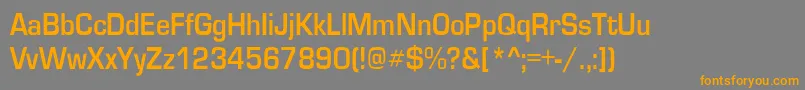 GardenwaycndBo Font – Orange Fonts on Gray Background