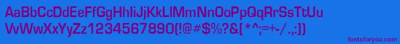 GardenwaycndBo Font – Purple Fonts on Blue Background