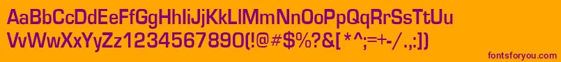 GardenwaycndBo Font – Purple Fonts on Orange Background