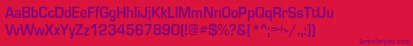 GardenwaycndBo Font – Purple Fonts on Red Background
