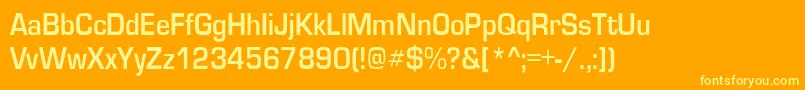 GardenwaycndBo Font – Yellow Fonts on Orange Background