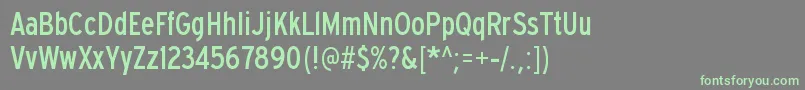 ExpresswaycdRegular Font – Green Fonts on Gray Background