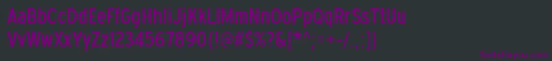 ExpresswaycdRegular-fontti – violetit fontit mustalla taustalla
