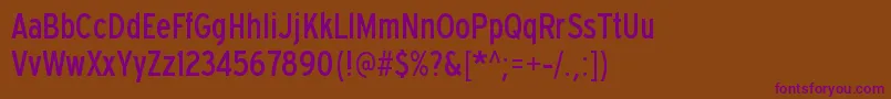 Шрифт ExpresswaycdRegular – фиолетовые шрифты на коричневом фоне