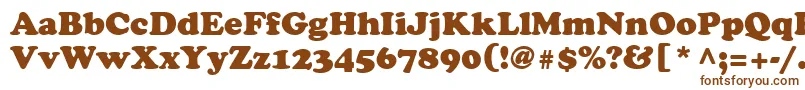 CooperLtBlack Font – Brown Fonts on White Background