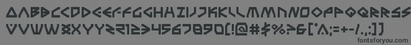 フォントTerrafirma – 黒い文字の灰色の背景